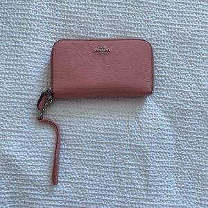 Coach pink wallet/wristlet